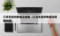 订货系统的数据流程图（订货系统的数据流程图如图）