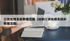 订货处理系统数据流图（绘制订货处理系统的数据流图）